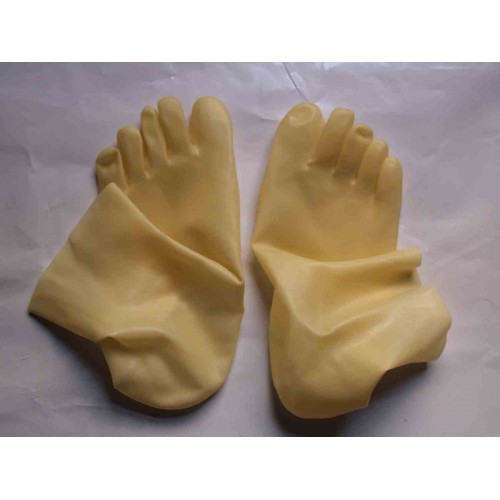 Chaussettes Longues En Latex Naturel – Pour Cosplay, Fête, Danse – Taille S à XL – Noir – Longueur Mollet – Élastique Et Ajustable